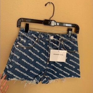 Alexander wang logo shorts Size 24 New MRSP $245